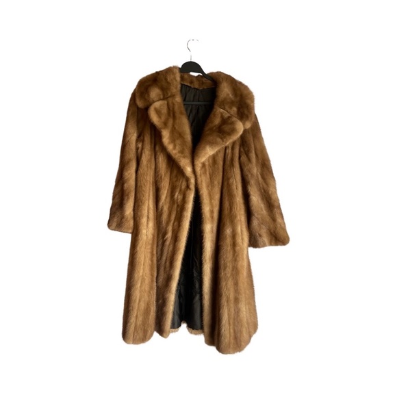 mink fur Jackets & Blazers - Vintage 1970s full length mink coat size large